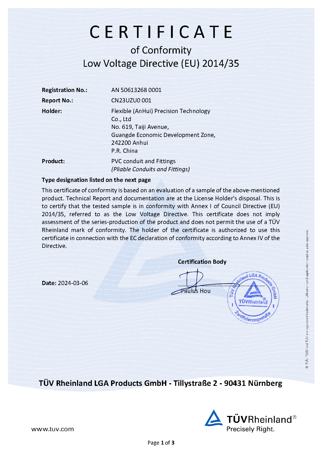 Low voltage directive(eu)2014/35-1